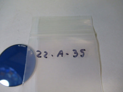 NIKON CB-14 BLUE GLASS FILTER OPTICS MICROSCOPE PART AS PICTURED #22-A-35