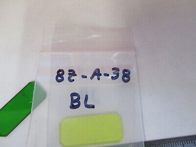 BAUSCH LOMB SET of FILTER GREEN YELLOW MICROSCOPE PART AS PICTURED &8Z-A-38