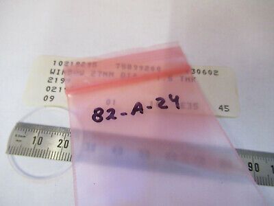 OPTICAL GLASS 27mm diameter 1.5mm thk ROUND WINDOW OPTICS AS PICTURED #82-A-24