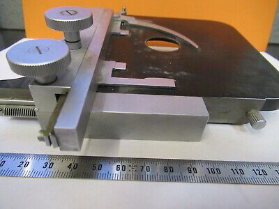 LEITZ WETZLAR GERMANY XY STAGE TABLE MICROSCOPE PART AS PICTURED &P9-A-36