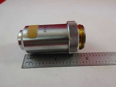 MICROSCOPE PART OBJECTIVE LEITZ GERMANY 40X OPTICS AS IS BIN#R2-C-21