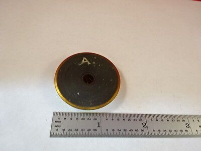 FOR PARTS MICROSCOPE BRASS ANTIQUE PIECE OPTICS AS IS B#C6-C-16