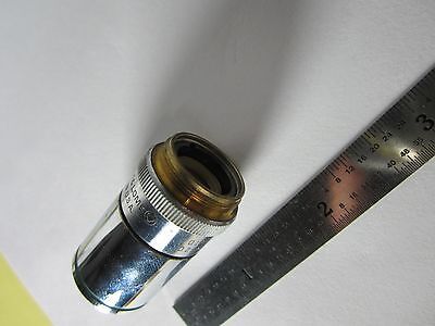 MICROSCOPE PART OBJECTIVE BAUSCH LOMB OPTICS BIN#C8-14