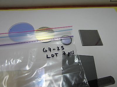 LOT 7 EA OPTICAL FILTERS LASER OPTICS AS IS BIN#G7-25