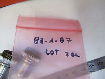 BAUSCH LOMB LOT 2 ea objective lens OPTICS MICROSCOPE PART AS PICTURED  &8Z-A-87