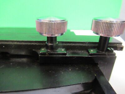 BAUSCH LOMB XY STAGE TABLE VINTAGE MICROSCOPE PART AS PICTURED &3-C-01