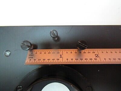 LEITZ WETZLAR STAGE TABLE MICROSCOPE PART AS PICTURED &FT-5-100