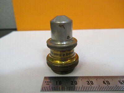 ANTIQUE BRASS Bausch Lomb OBJECTIVE LENS MICROSCOPE PART AS PICTURED &8Y-A-117