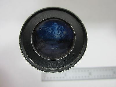 MICROSCOPE PART EYEPIECE NIKON JAPAN 10X/21  OPTICS AS IS BIN#R8-35