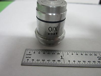 OPTICAL MICROSCOPE BECK 10X OPTICS BIN#L5-20