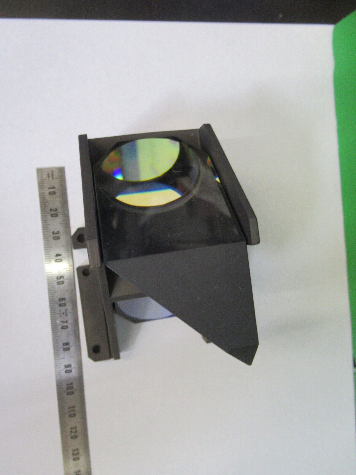 OPTICAL MIL SPEC GLASS PRISM ASSEMBLY COATED LASER OPTICS AS PICTURED &G2-A-45