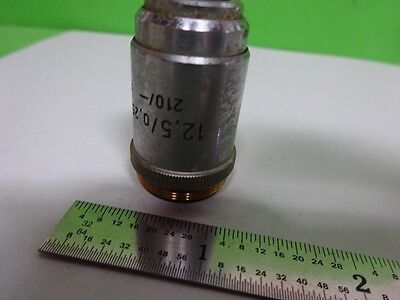 MICROSCOPE PART OBJECTIVE REICHERT 12.5X OPTICS #72-63