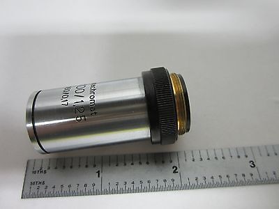 MICROSCOPE PART OBJECTIVE CARL ZEISS 100X PLANACHROMAT OPTICS BIN#H6-06