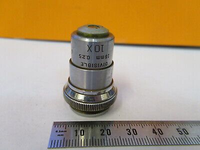 VINTAGE BAUSCH LOMB 10X OBJECTIVE OPTICS MICROSCOPE PART AS PICTURED P4-A-88