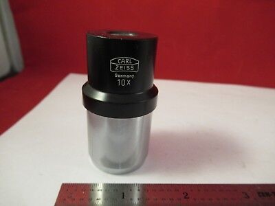 CARL ZEISS GERMANY EYEPIECE 10X MICROSCOPE PART OPTICS AS PICTURED &FT-2-18