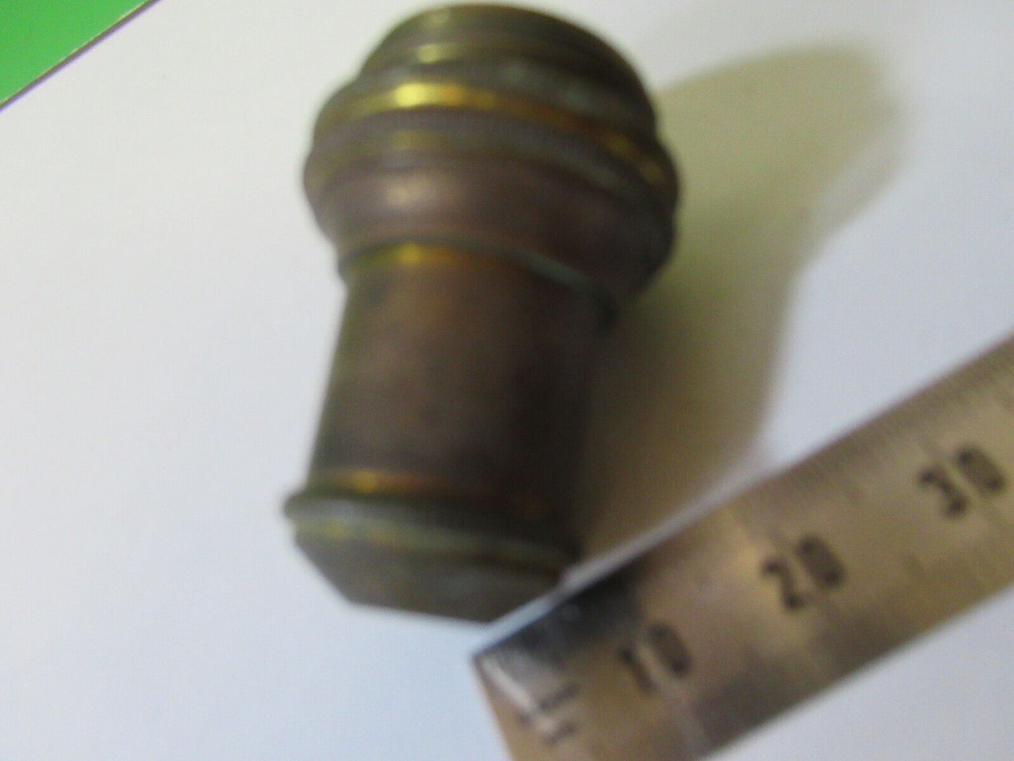 ANTIQUE BRASS BAUSCH LOMB  OBJECTIVE LENS MICROSCOPE PART AS PICTURED #22-A-57