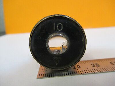 ANTIQUE BAUSCH LOMB [crack] EYEPIECE MICROSCOPE PART AS PICTURED P9-A-49