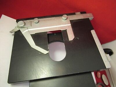 LEITZ DIALUX STAGE TABLE MICROMETER MICROSCOPE PART OPTICS AS PICTURED &FT-2-51