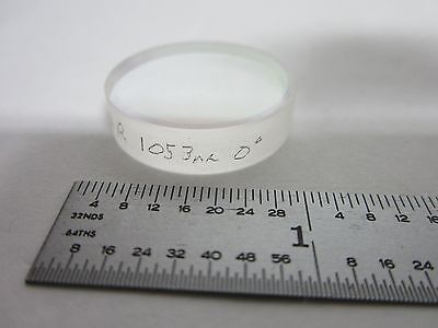 OPTICAL INFRARED FLAT FILTER LENS COATED LASER OPTICS BIN#R3-65