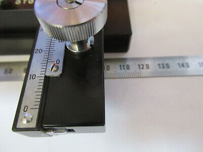 UNITRON JAPAN XY STAGE BRASS HEAVY TABLE MICROSCOPE PART AS PICTURED #P4-B-27