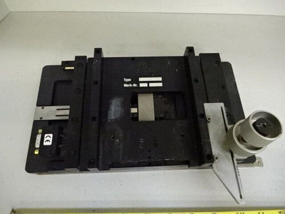 FOR PARTS MICROSCOPE STAGE SPECIMEN TABLE MICROMETER XY LEITZ AS IS #TC1-B