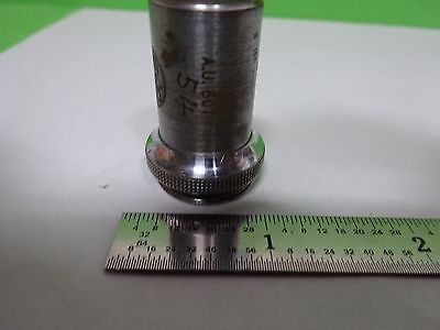 MICROSCOPE PART OBJECTIVE VINTAGE BAKER LONDON 1/6" OPTICS AS IS BIN#H7-A-16