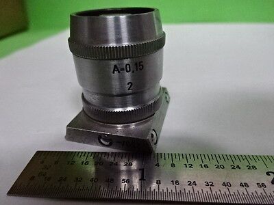 REICHERT AUSTRIA MICROSCOPE OPTICAL PART OBJECTIVE EPI 2 OPTICS AS IS BIN#AE-03