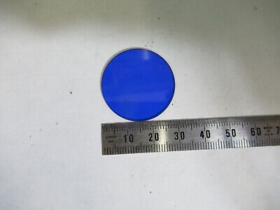 BAUSCH LOMB GLASS BLUE FILTER OPTICS MICROSCOPE PART AS PICTURED &3-C-31