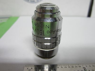 MICROSCOPE OBJECTIVE NIKON JAPAN APO 150X OPTICS BIN#5K-H-9