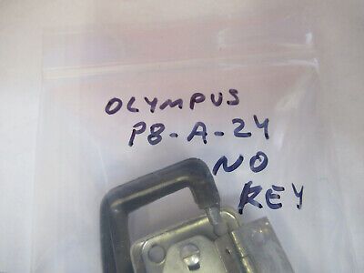 LOCK HINGES ETC OLYMPUS JAPAN MICROSCOPE PART WITHOUT KEY AS PICTURED &P8-A-24