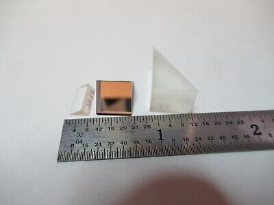 LOT 3 EA MINI PRISMS OPTICAL GLASS MIL SPEC LASER OPTICS AS PICTURED &W8-A-35