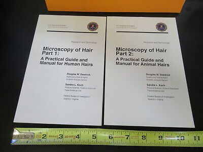 LOT BOOK FBI MICROSCOPY OF HAIR HUMAN ANIMAL MICROSCOPE PART AS PICTURED W3-B-53