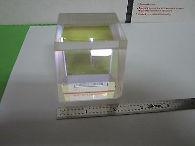 OPTICAL PRISM DUAL GLASS TYPE [chipped edge] MIL SPEC LASER OPTICS BIN#A5-B-17