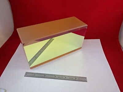 HUGE ZERODUR BLOCK OPTICAL DICHROIC MIRROR VERY NICE OPTICS AS PICTURED &Z8-01