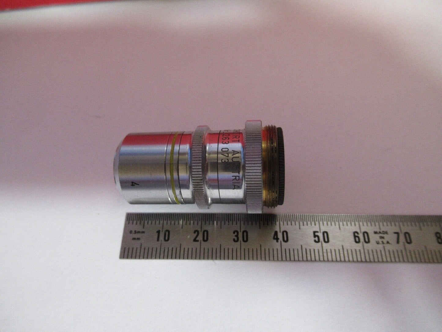 REICHERT AUSTRIA PH IRIS 40X /160 OBJECTIVE MICROSCOPE PART AS PICTURED Q2-37