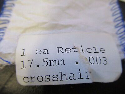 optical reticle crosshair microscope optics  AS PICTURED #W8-FT-16