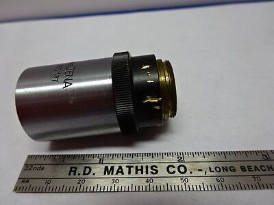 MICROSCOPE PART OBJECTIVE AUS JENA GERMANY POL 25X [dirty] OPTICS AS IS #84-17