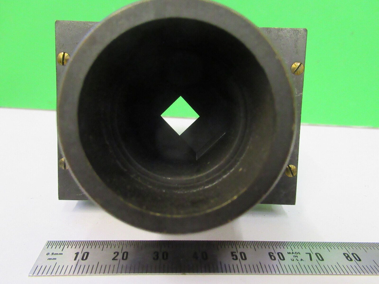 ANTIQUE BRASS SLIP ADJUST UNKNOWN RARE COLLIMATOR SCOPE PART AS PICTURED Z4-B-87