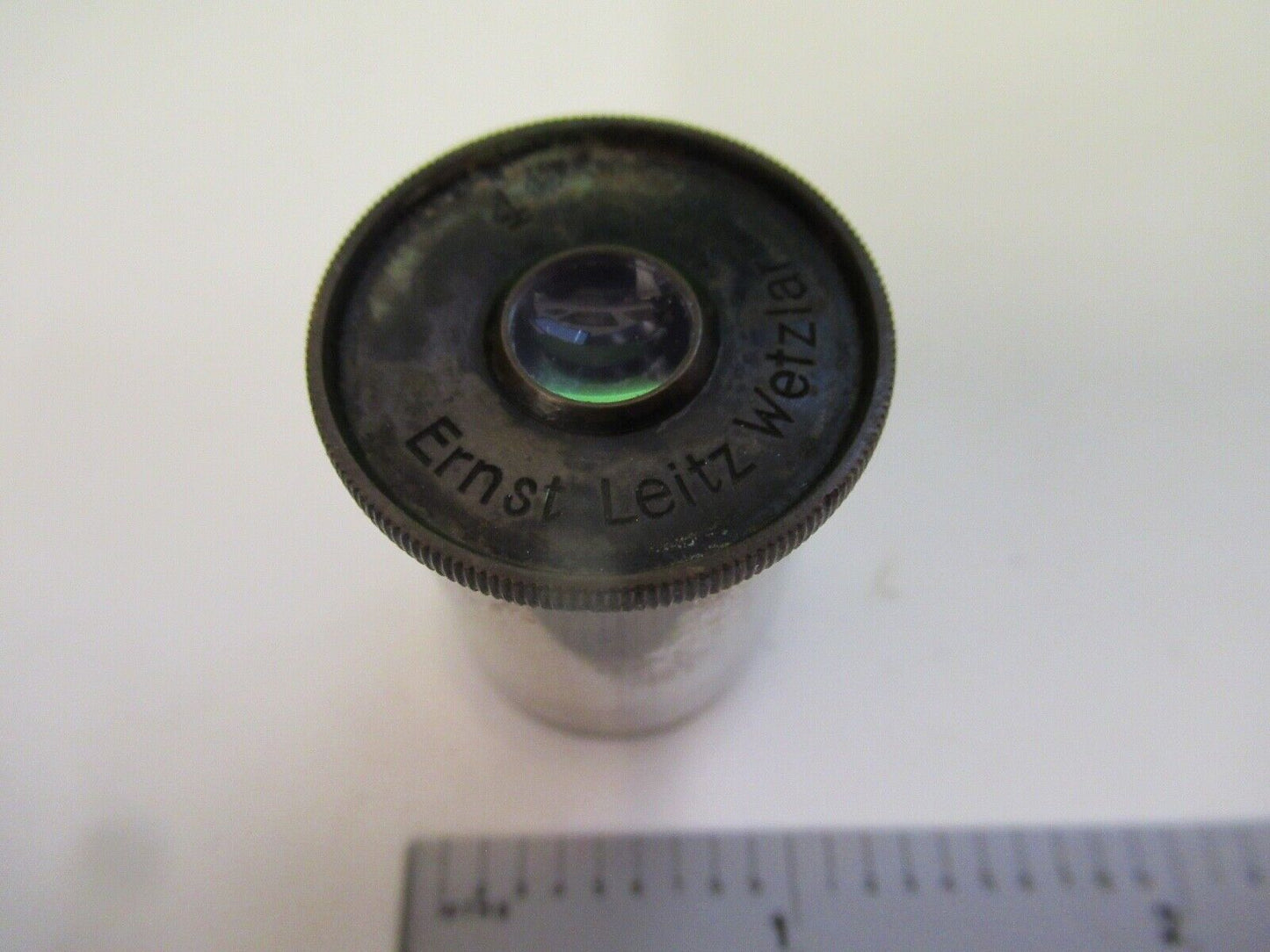 ANTIQUE ERNST LEITZ WETZLAR EYEPIECE 4 MICROSCOPE PART AS PICTURED &80-A-16