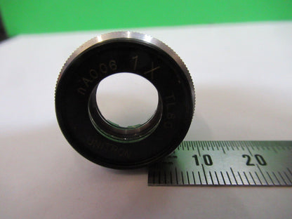 UNITRON JAPAN OBJECTIVE 1X + IRIS   LENS MICROSCOPE PART AS PICTURED Q7-A-45