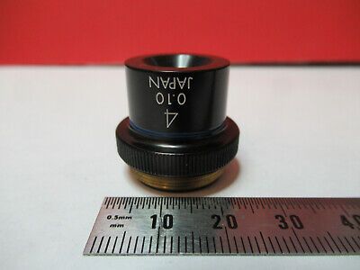 BAUSCH LOMB JAPAN 4X OBJECTIVE 722759 LENS MICROSCOPE PART AS PICTURED &8Z-A-60