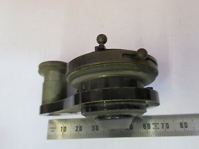 ANTIQUE BAUSCH LOMB OPTICS CONDENSER + IRIS MICROSCOPE PART AS PICTURED F6-B-109