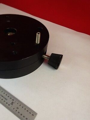 OPTICAL ROTATABLE ALUMINUM MOUNTING TABLE STAGE LASER OPTICS AS IS #80-07