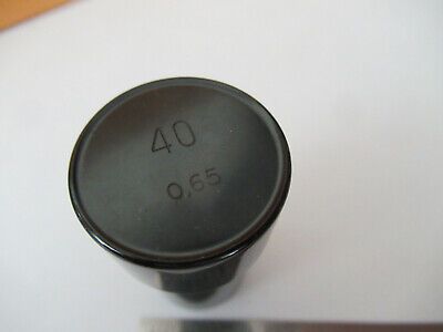 CARL ZEISS EMPTY OBJECTIVE CAN "40"  MICROSCOPE PART AS PICTURED #F2-A-45