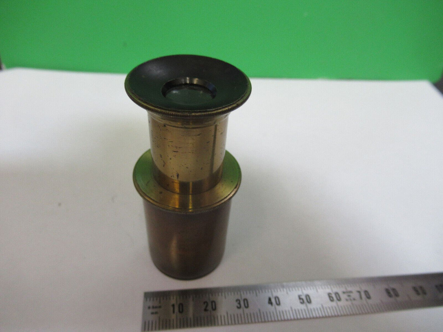 ANTIQUE BRASS RARE UK ENGLAND EYEPIECE MICROSCOPE PART AS PICTURED P2-B-25