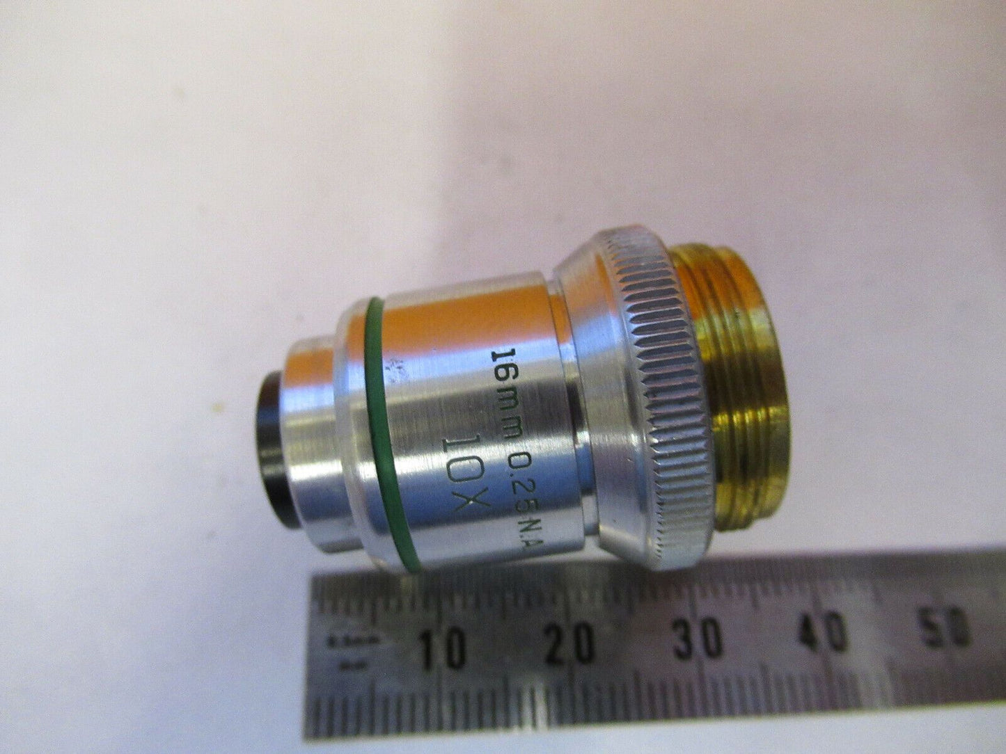 BAUSCH LOMB OBJECTIVE 16mm tubus 215mm 10X MICROSCOPE PART AS PICTURED &F9-A-19