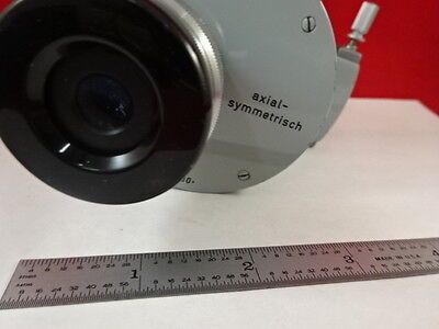 MICROSCOPE PART AXIAL SYMMETRISCH LENS GREEN FILTER OPTICS AS IS BIN#S4-A-19