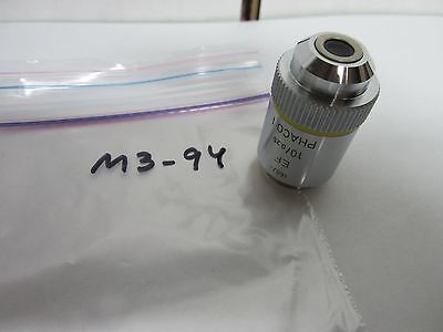 MICROSCOPE PART OBJECTIVE LEITZ PHACO 1 EF 10X GERMANY OPTICS AS IS BIN#M3-94