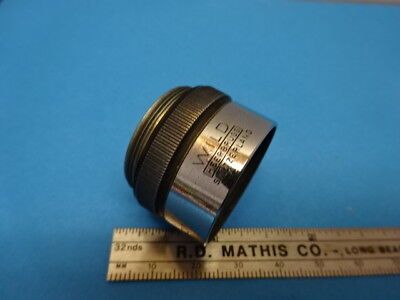 WILD HEERBRUGG SWISS OBJECTIVE EPI 4X MICROSCOPE PART OPTICS AS IS &90-A-04