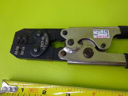 ITT CANNON CABLE CRIMPING TOOL AS IS BIN#TA-3E